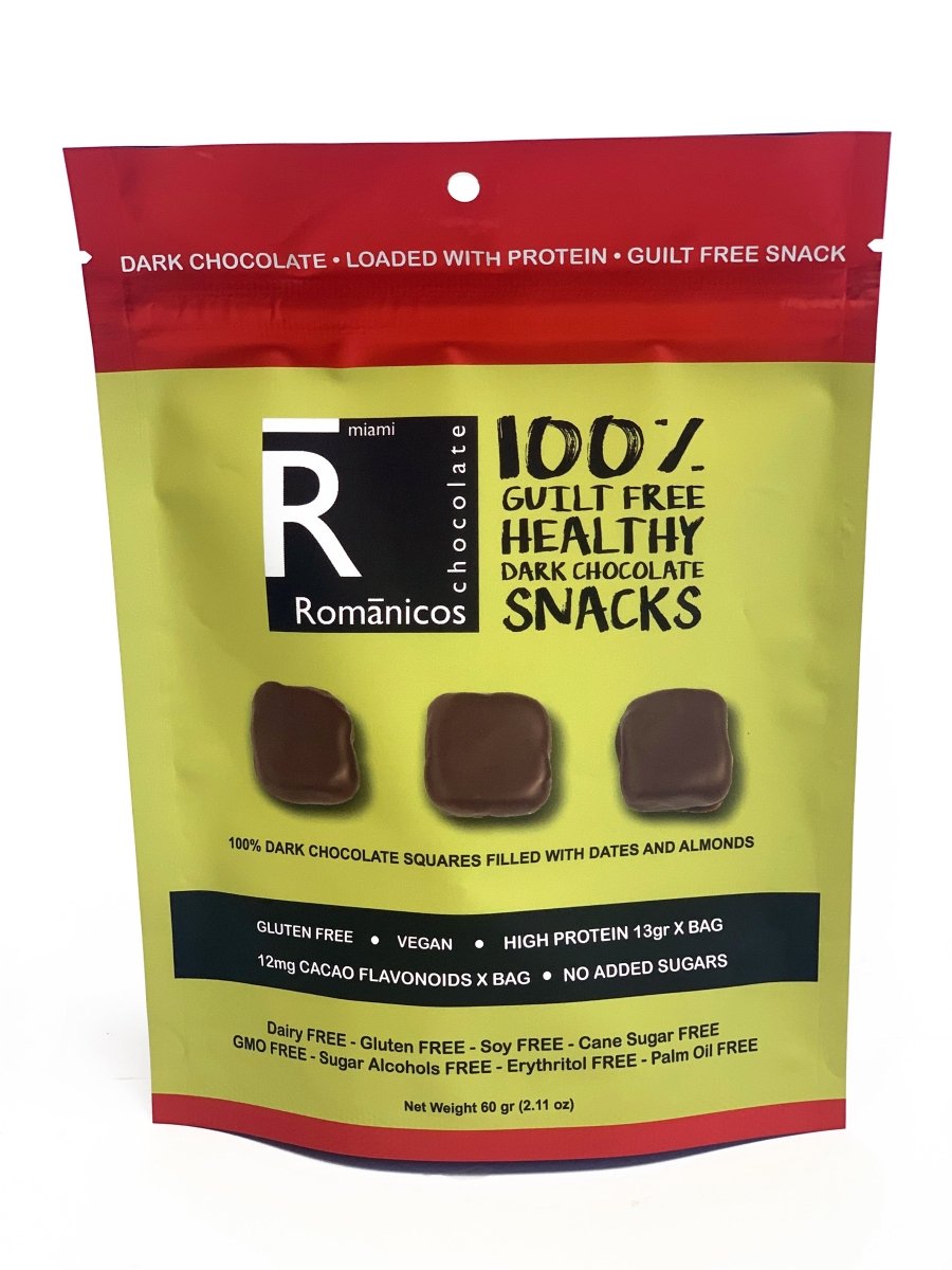 100% Guilt FREE Dark Chocolate Snack - Romanicos Chocolate
