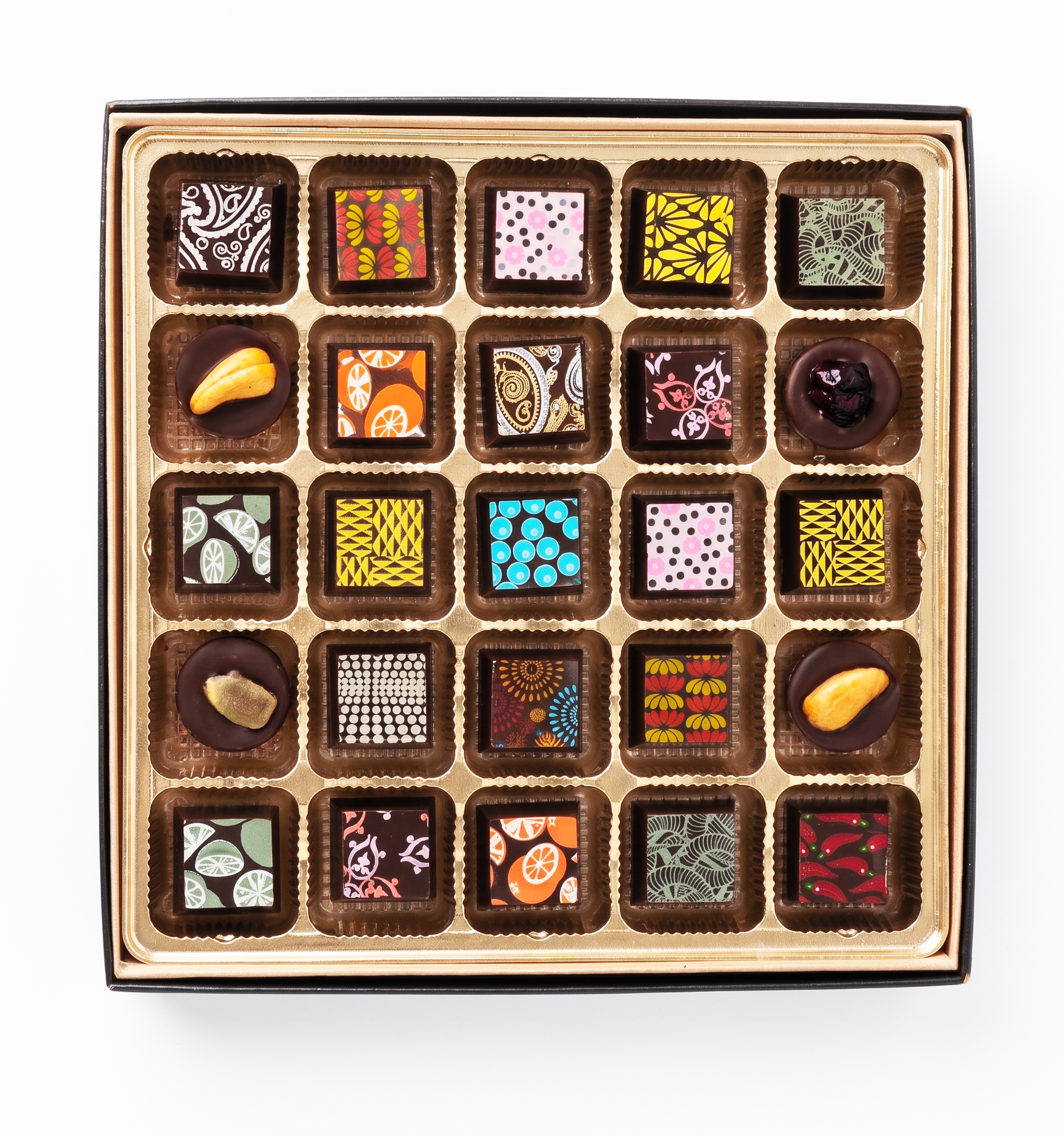 C104 CHOCOLATE SHOP 新刊セット 25pc Chocolate Art Box - Premium Venezuelan Dark Chocolate Bonbons
