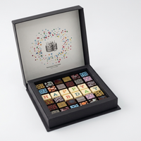 Happy Birthday 36pc Scrabble Chocolate Art - Venezuelan Dark Chocolate Gift