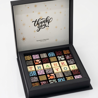 Thank You 36pc Scrabble Chocolate Art - Venezuelan Dark Chocolate Gift