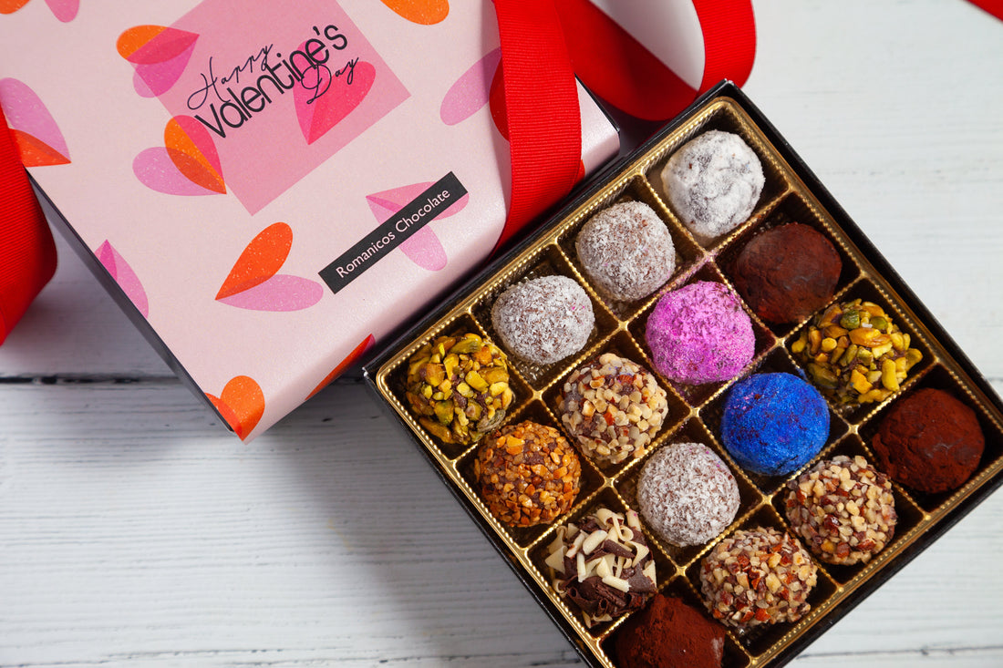 Valentine's Day Queen Size Mixed Box (32 Pcs: 16 Bonbons, 16 truffles)