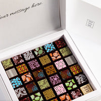 Corporate Chocolate Art Scrabble Box - Romanicos Chocolate