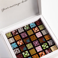 Corporate Chocolate Art Scrabble Box - Romanicos Chocolate