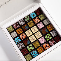 Corporate Chocolate Art Scrabble Box - Romanicos Chocolate
