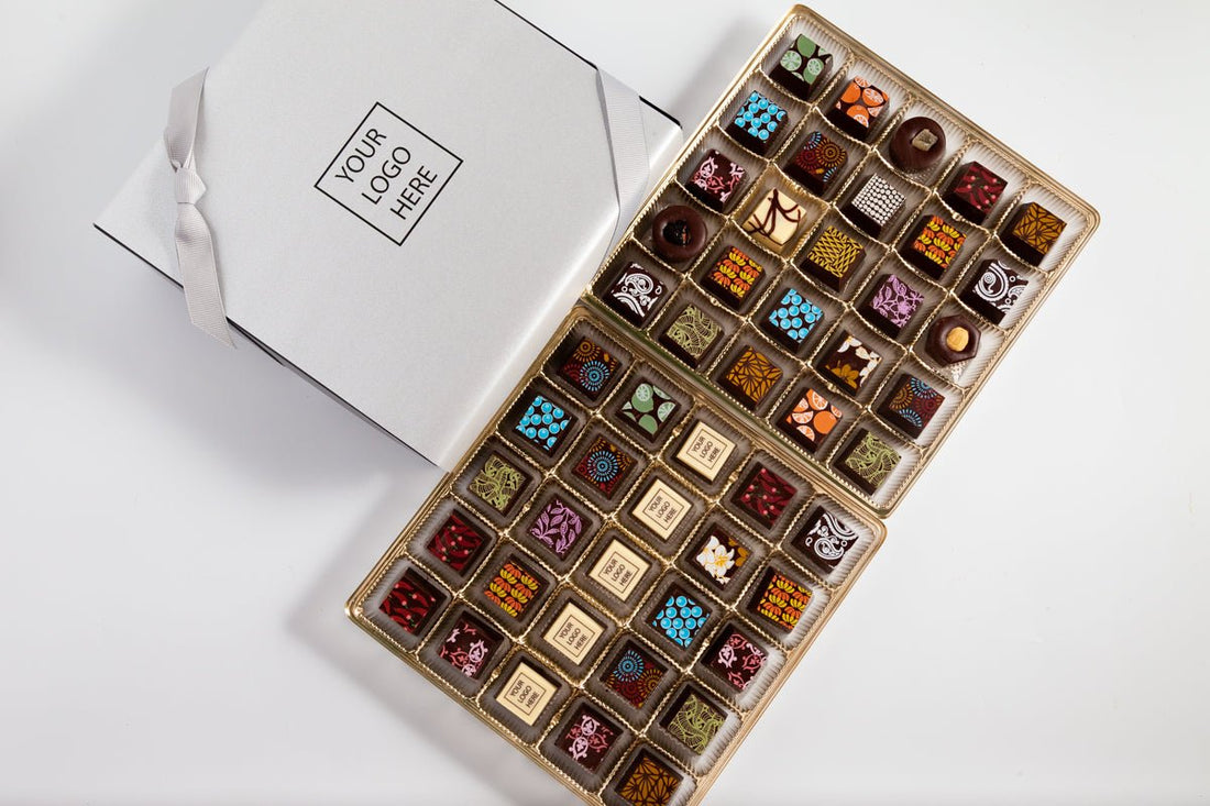 Corporate Double King Chocolate Art Box - Romanicos Chocolate
