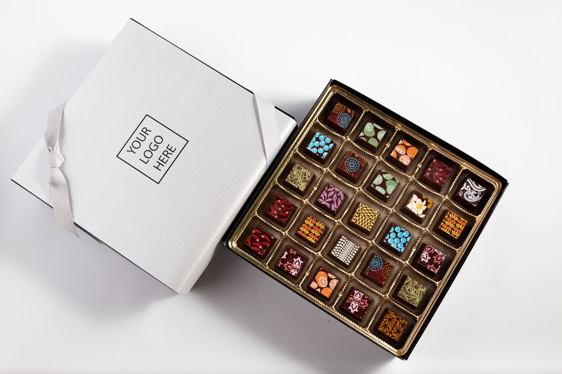 Corporate Double King Chocolate Art Box - Romanicos Chocolate