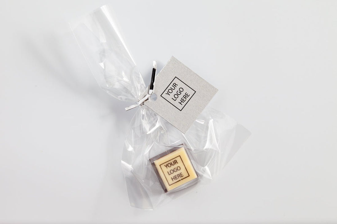 Custom Chocolate Party Favor with Tag - Romanicos Chocolate