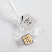 Custom Chocolate Party Favor with Tag - Romanicos Chocolate