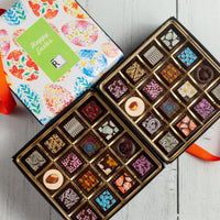 Easter Double Queen Chocolate Art Box (32 Pieces) - Romanicos Chocolate