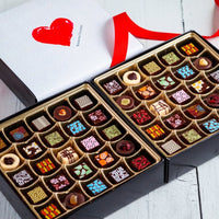 I Love You Double King Size Chocolate Art Box (50 Pcs) - Romanicos Chocolate