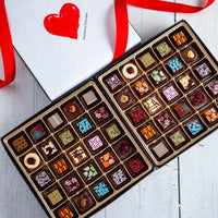 I Love You Double King Size Chocolate Art Box (50 Pcs) - Romanicos Chocolate