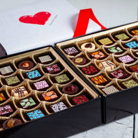 I Love You Double King Size Chocolate Art Box (50 Pcs) - Romanicos Chocolate