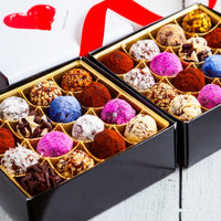 I Love You Double Queen Signature Truffle Box (32 Pcs) - Romanicos Chocolate