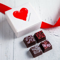 I Love You Party Favor Chocolate Art Box - Romanicos Chocolate