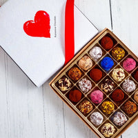 King Size Signature Truffles I Love You Box - Romanicos Chocolate