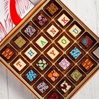King Size Thank You Chocolate Art Box - Romanicos Chocolate