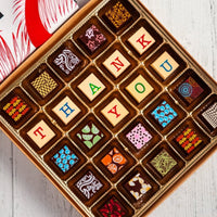 King Size Thank You Chocolate Art Box - Romanicos Chocolate