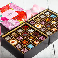 Mother's Day Double Queen Chocolate Art Box (32 Pieces) - Romanicos Chocolate
