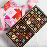 Mother's Day Double Queen Chocolate Art Box (32 Pieces) - Romanicos Chocolate