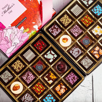 Mother's Day Double Queen Chocolate Art Box (32 Pieces) - Romanicos Chocolate