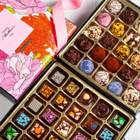 Mother's Day King Mix Box (5o Pcs: 25 Bonbons, 25 Truffles) - Romanicos Chocolate