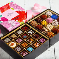 Mother's Day Queen Mix Box (32 Pcs: 16 Bonbons and 16 Truffles) - Romanicos Chocolate