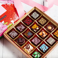 Mother's Day Single Queen Chocolate Art Box (16 Pieces) - Romanicos Chocolate