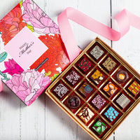 Mother's Day Single Queen Chocolate Art Box (16 Pieces) - Romanicos Chocolate