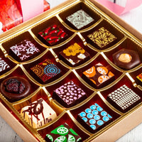 Mother's Day Single Queen Chocolate Art Box (16 Pieces) - Romanicos Chocolate