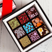 Piccolo Size Chocolate Art Thank You Box - Romanicos Chocolate