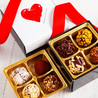 Piccolo Size Signature Truffles I Love You Box - Romanicos Chocolate