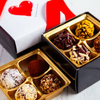 Piccolo Size Signature Truffles I Love You Box - Romanicos Chocolate