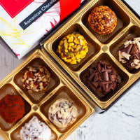 Piccolo Size Signature Truffles Thank You Box - Romanicos Chocolate