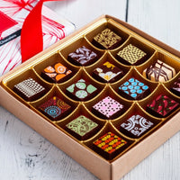 Queen Size Chocolate Art Thank You Box - Romanicos Chocolate