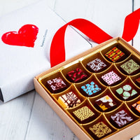 Queen Size I Love You Chocolate Art Box - Romanicos Chocolate