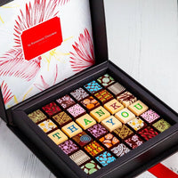 Thank You Chocolate Art Scrabble Box - Romanicos Chocolate