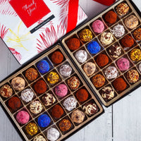 Thank You Double King Signature Truffle Box (50 Pcs) - Romanicos Chocolate
