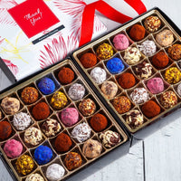 Thank You Double King Signature Truffle Box (50 Pcs) - Romanicos Chocolate