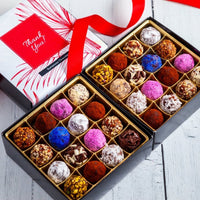 Thank You Double Queen Signature Truffle Box (32 Pieces) - Romanicos Chocolate
