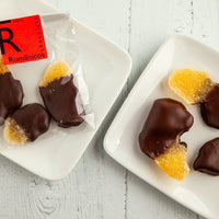 Candied Ginger Dipped in Dark Chocolate - Romanicos Chocolate
