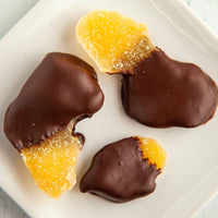 Candied Ginger Dipped in Dark Chocolate - Romanicos Chocolate