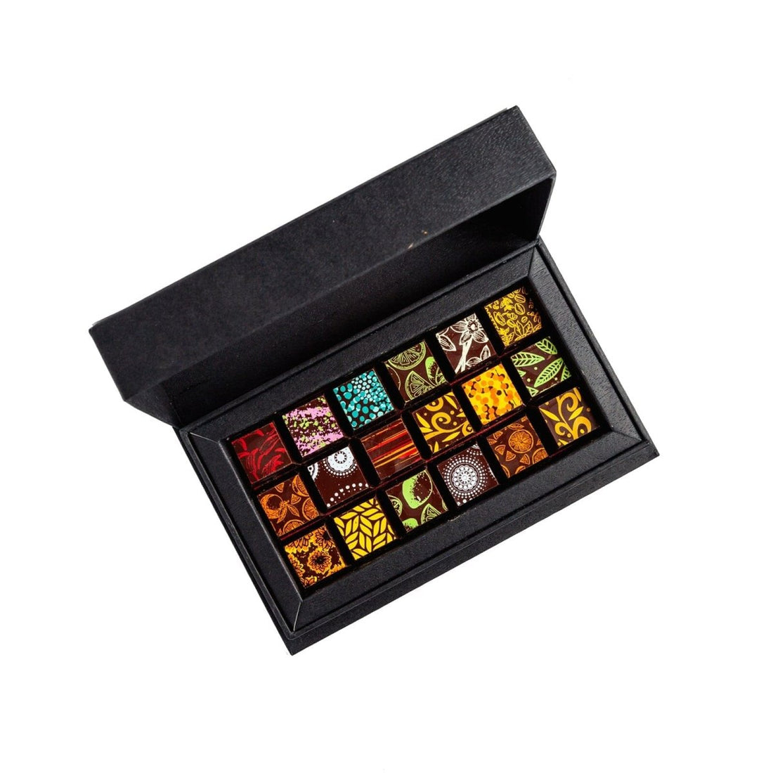 Corporate Chocolate Art 18pc Box - Romanicos Chocolate