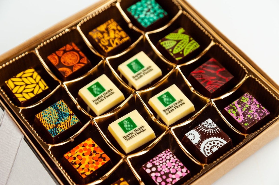 Corporate 16pc Chocolate Art Box - Romanicos Chocolate
