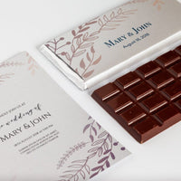 Custom Big Dark Chocolate Bar - Romanicos Chocolate