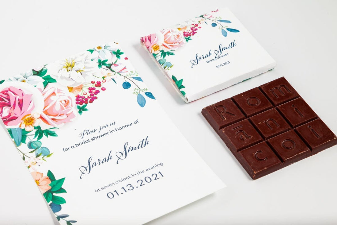 Custom Small Chocolate Bar - Romanicos Chocolate