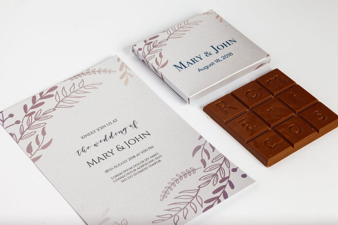 Custom Small Chocolate Bar - Romanicos Chocolate