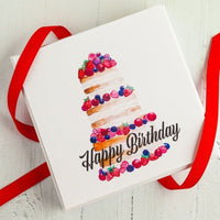 Happy Birthday Chocolate Art Scrabble Box - Romanicos Chocolate