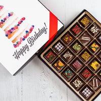 King Size Happy Birthday Chocolate Art Box - Romanicos Chocolate