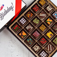 King Size Happy Birthday Chocolate Art Box - Romanicos Chocolate