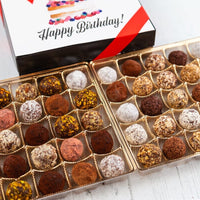 King Size Happy Birthday Signature Truffles Box - Romanicos Chocolate